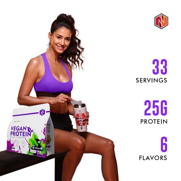 Nutrabox Vegan Protein | 25g Protein (Watermelon Flavour- 1Kg)