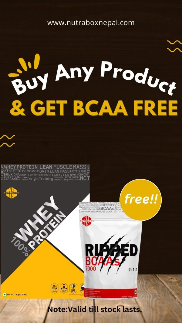 Buy Nutrabox supplement &  get BCAA Free (Mention the product in note)